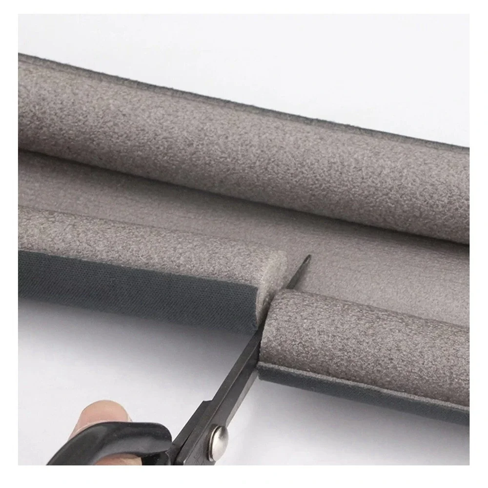Door Draft Stopper Weather Stripping Noise Blocker- Brown Color 36inch